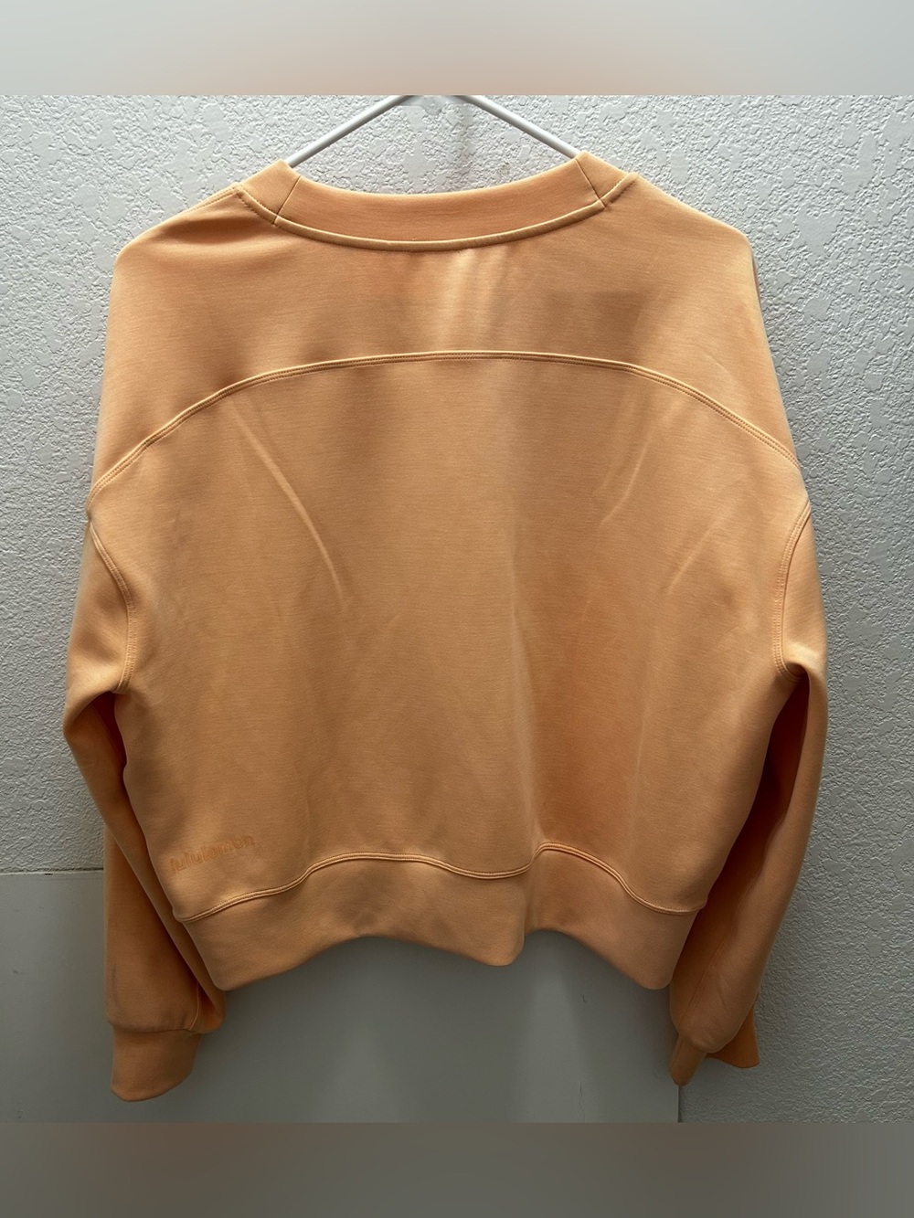 Lululemon Athletica Scuba crewneck sweatshirt, light orange, women’s size 6. EUC - Picture 2 of 5